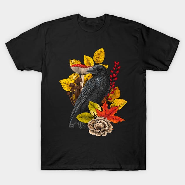 Autumn raven 2 T-Shirt by katerinamk